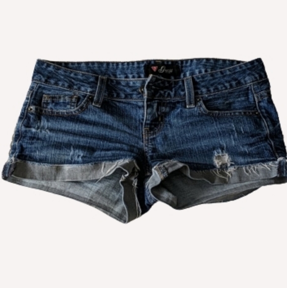 GUESS Denim Short Shorts, size 26